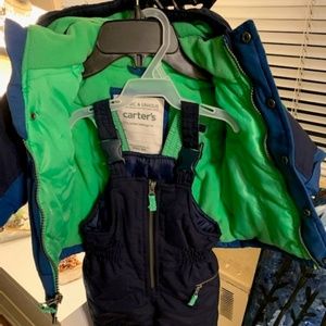 Carters 2 pc boys snowsuit